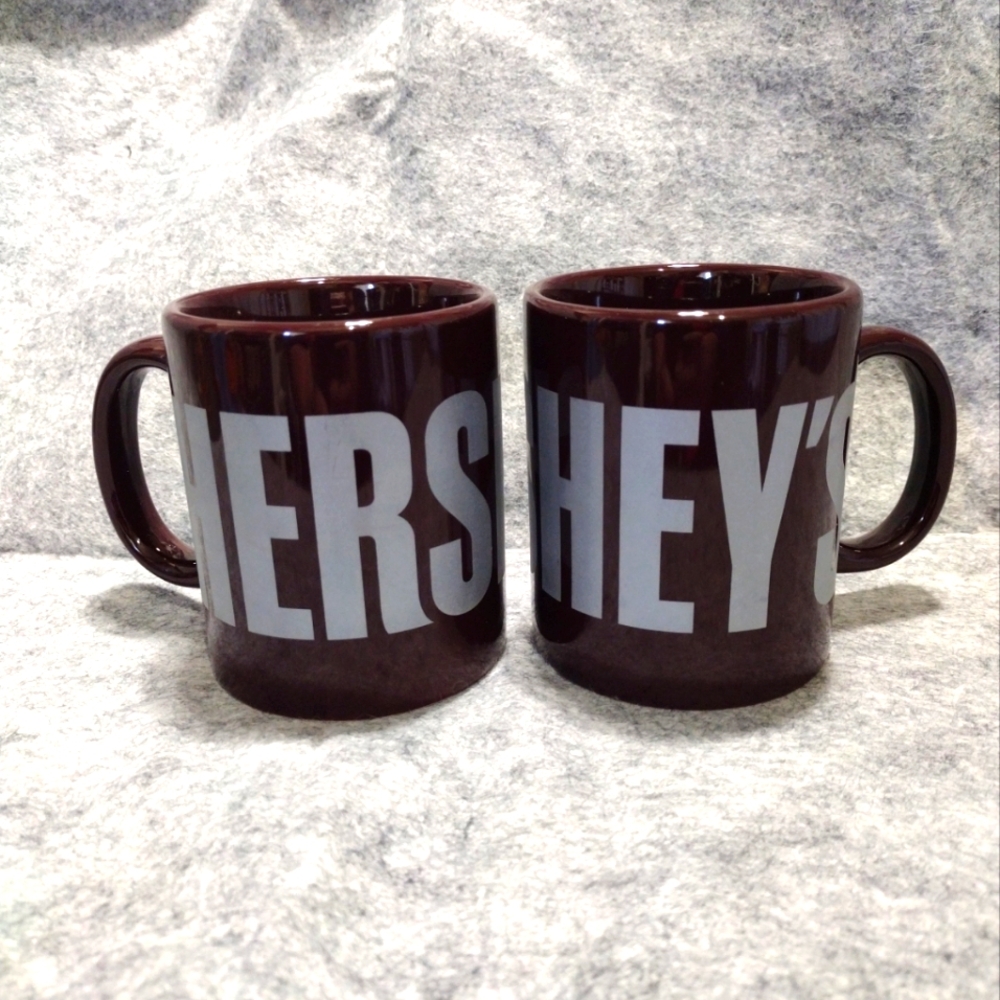 Hershey's Coffee Mug Set Galerie 12oz Chocolate Brown Authentic Nostalgia
